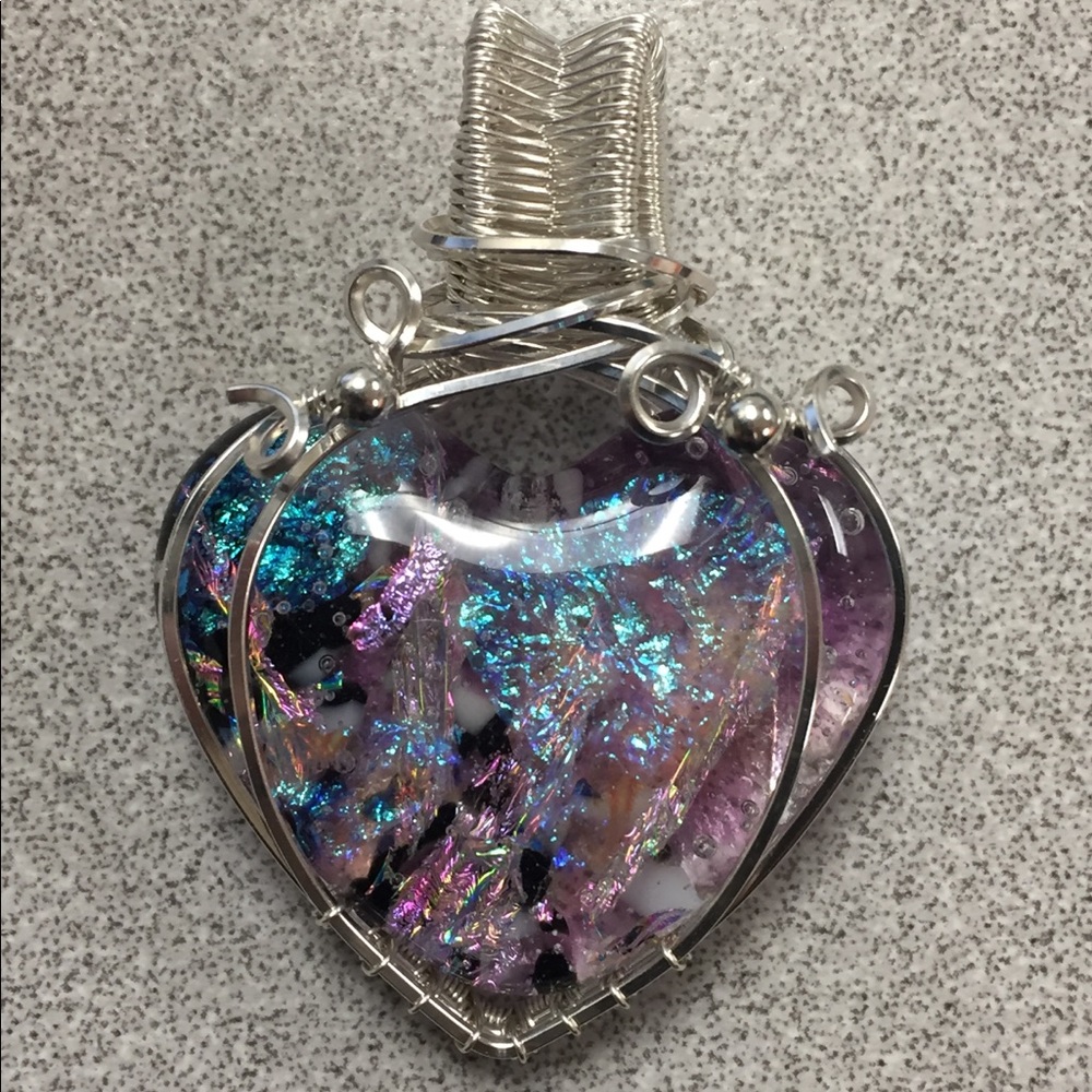 Handmade glass pendant